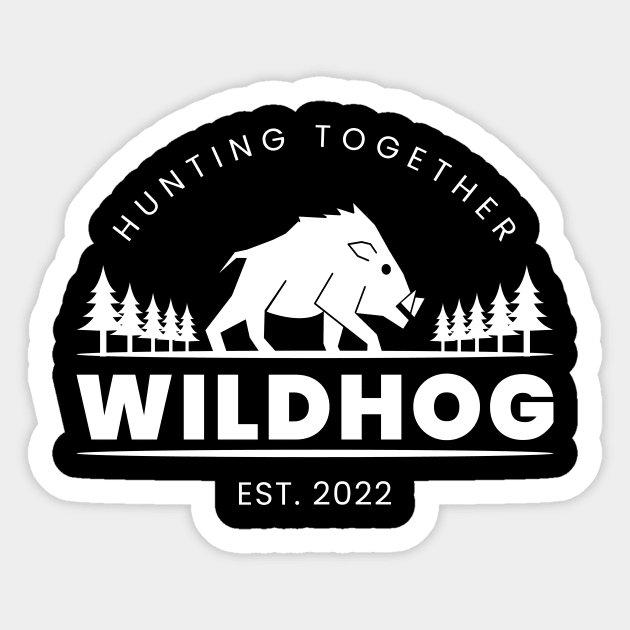 Wild Pig Hunter Sticker by SNstore